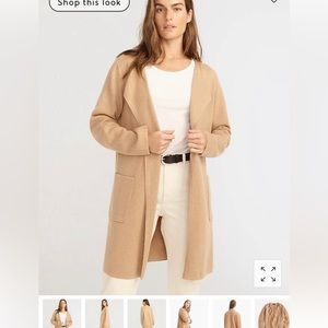 J Crew Juliette collarless sweater-blazer